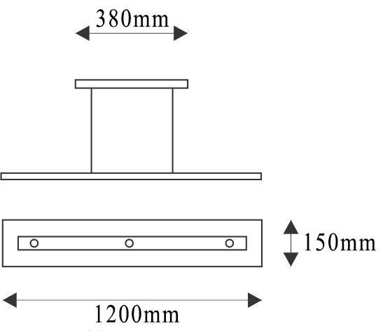 Đèn gỗ treo trần Vix 5 Light LED Linear Pendant