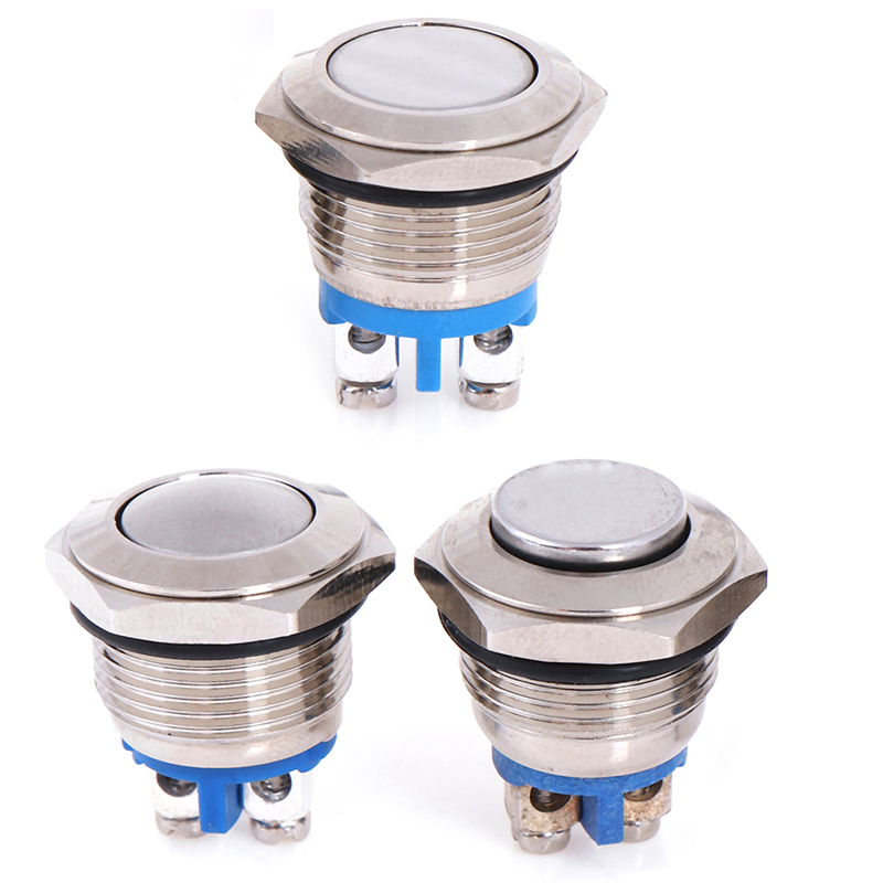 Maraa Công Tắc Nút Nhấn Kim Loại 16Mm Công Tắc Nút Nhấn Tự Đặt Lại Không Đặt Lại Tạm Thời