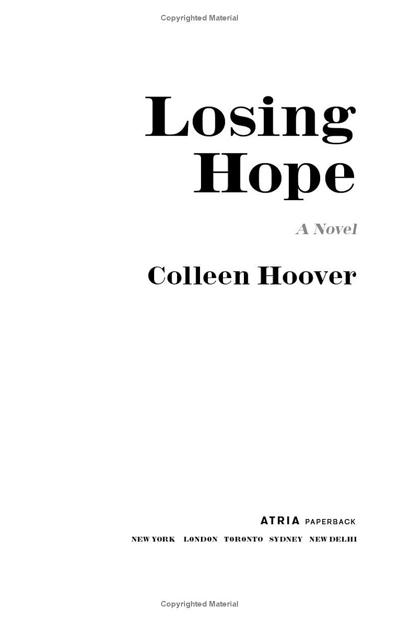 Sách Ngoại Văn - Fahasa - Losing Hope: Colleen Hoover