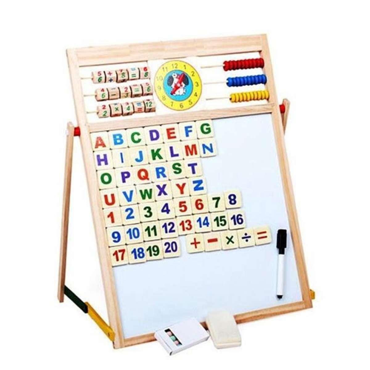 Bảng học chữ cái và số cho bé - Nam châm 2 mặt