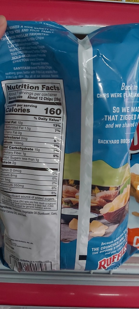Bánh Snack Ruffles Original 184.2g