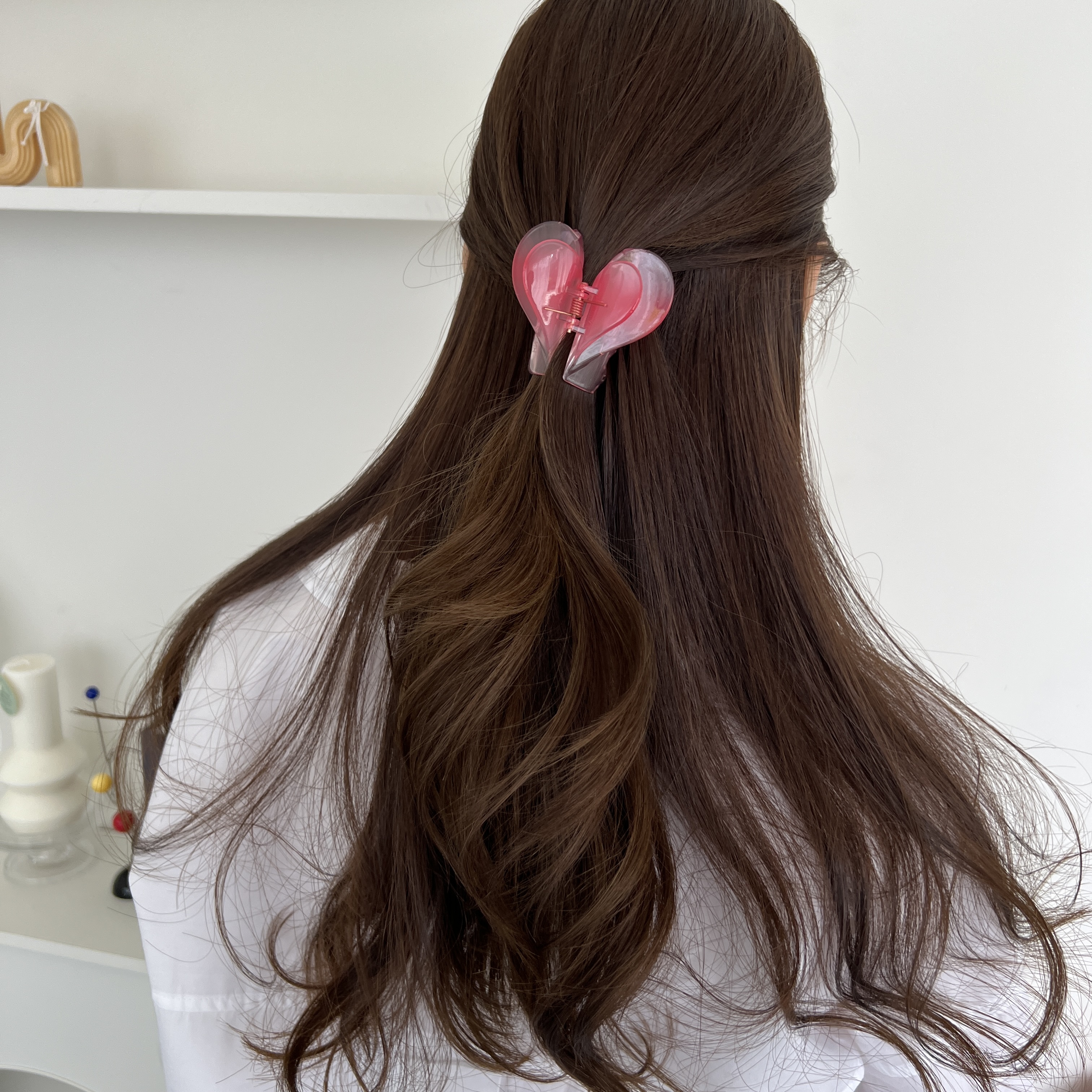 Kẹp tóc hình trái tim Modleaf Heart pin Hàn Quốc