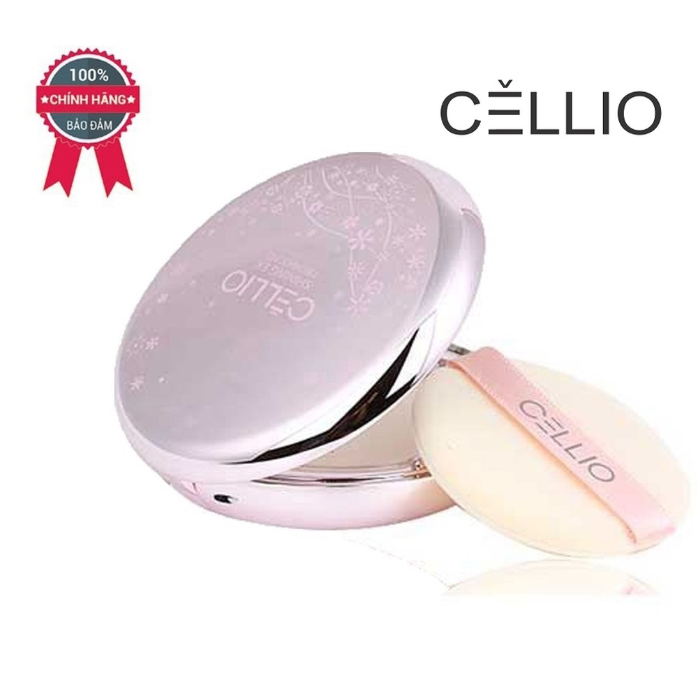 Phấn Nén Cellio Shining Ex SPF 36 Kèm Thêm Lõi Phấn