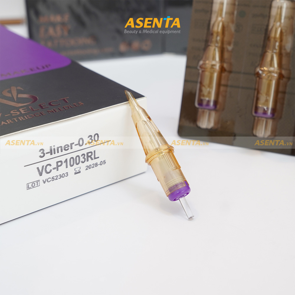 [Lẻ 5 kim] Kim máy pen phun xăm thẩm mỹ Ez VS V-sellect Asenta