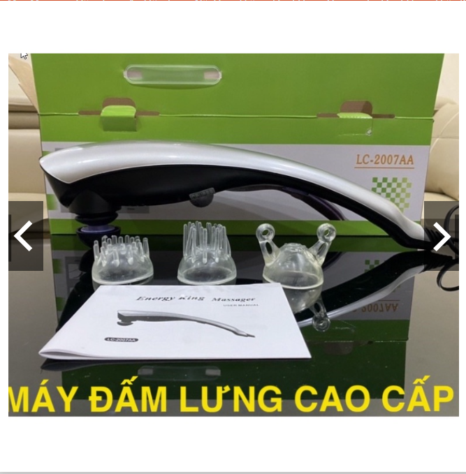 MÁY ĐẤM LƯNG, MASSAGE CẦM TAY LC-2007AA (3 đầu matxa)