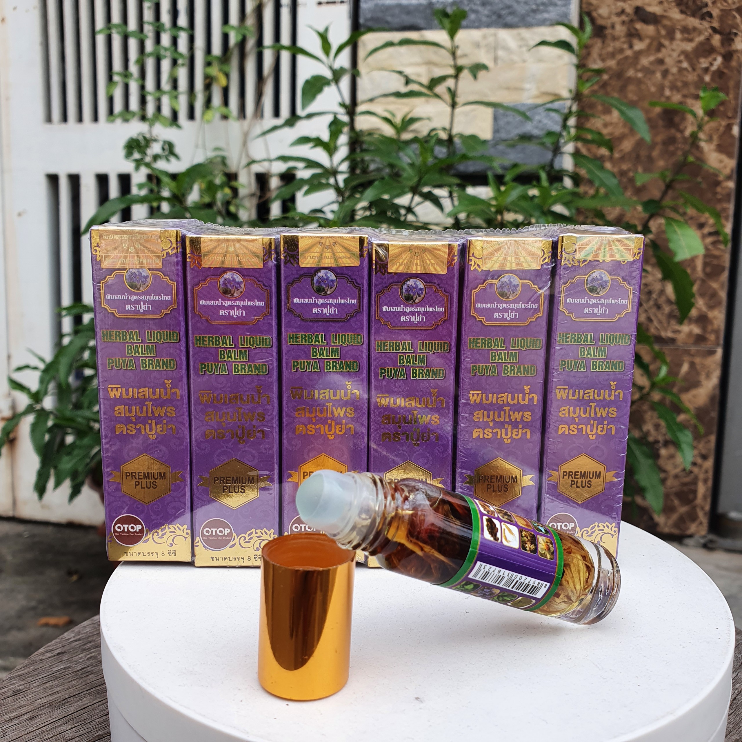Bộ 12 chai dầu lăn thảo dược 19 vị thái lan