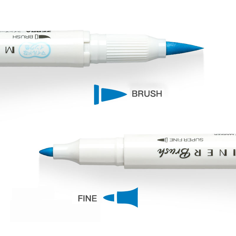 Bút 2 đầu Zebra mildliner Brush