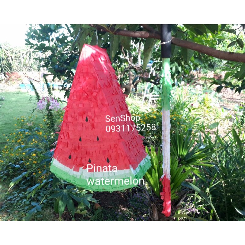 Pinata dưa hấu - Trò chơi đập kẹo sinh nhật cho trẻ em cực kỳ vui nhộn