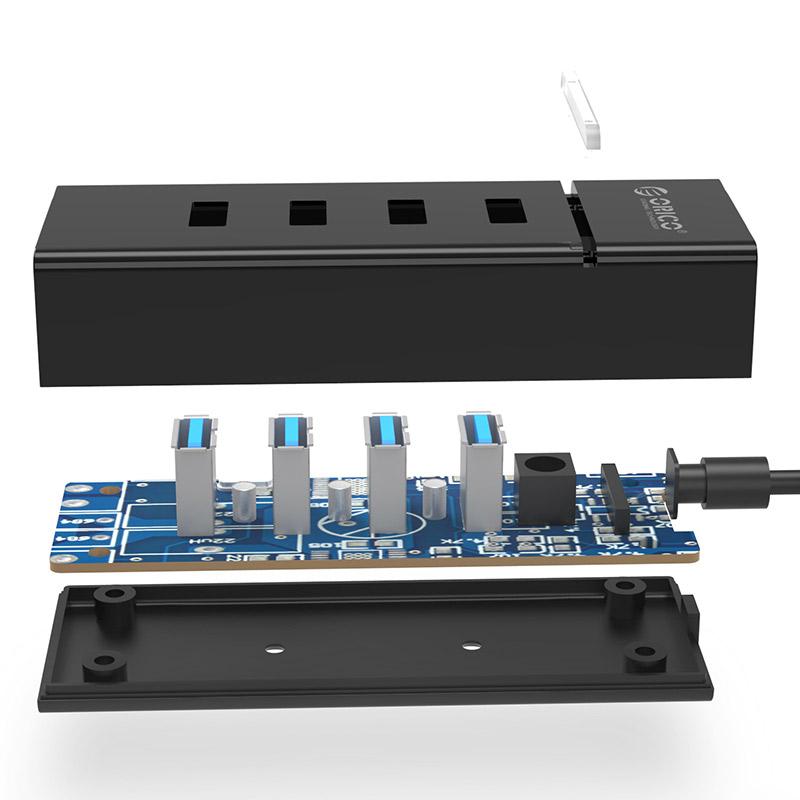 Hub USB 3.0 Orico 4 Cổng W6PH4 - Hàng Chính Hãng