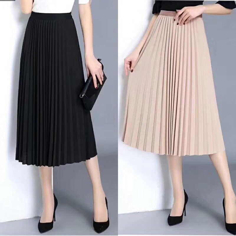 chân váy xếp ly thời trang