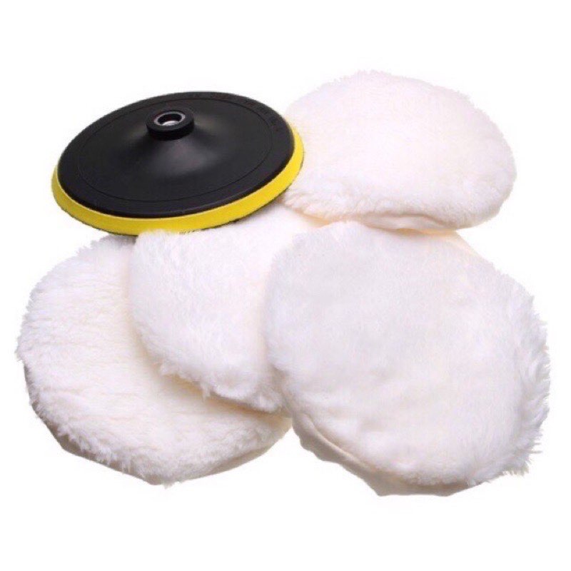 Bánh lông cừu đánh bóng xoá xước 5 in