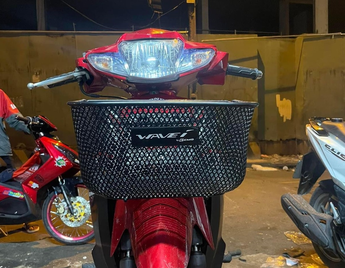 Rổ xe Thái xe Wave RS full đen