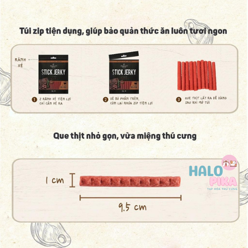 [HCM]Bánh thưởng que mềm cho chó  Thịt  Bò BOWWOW