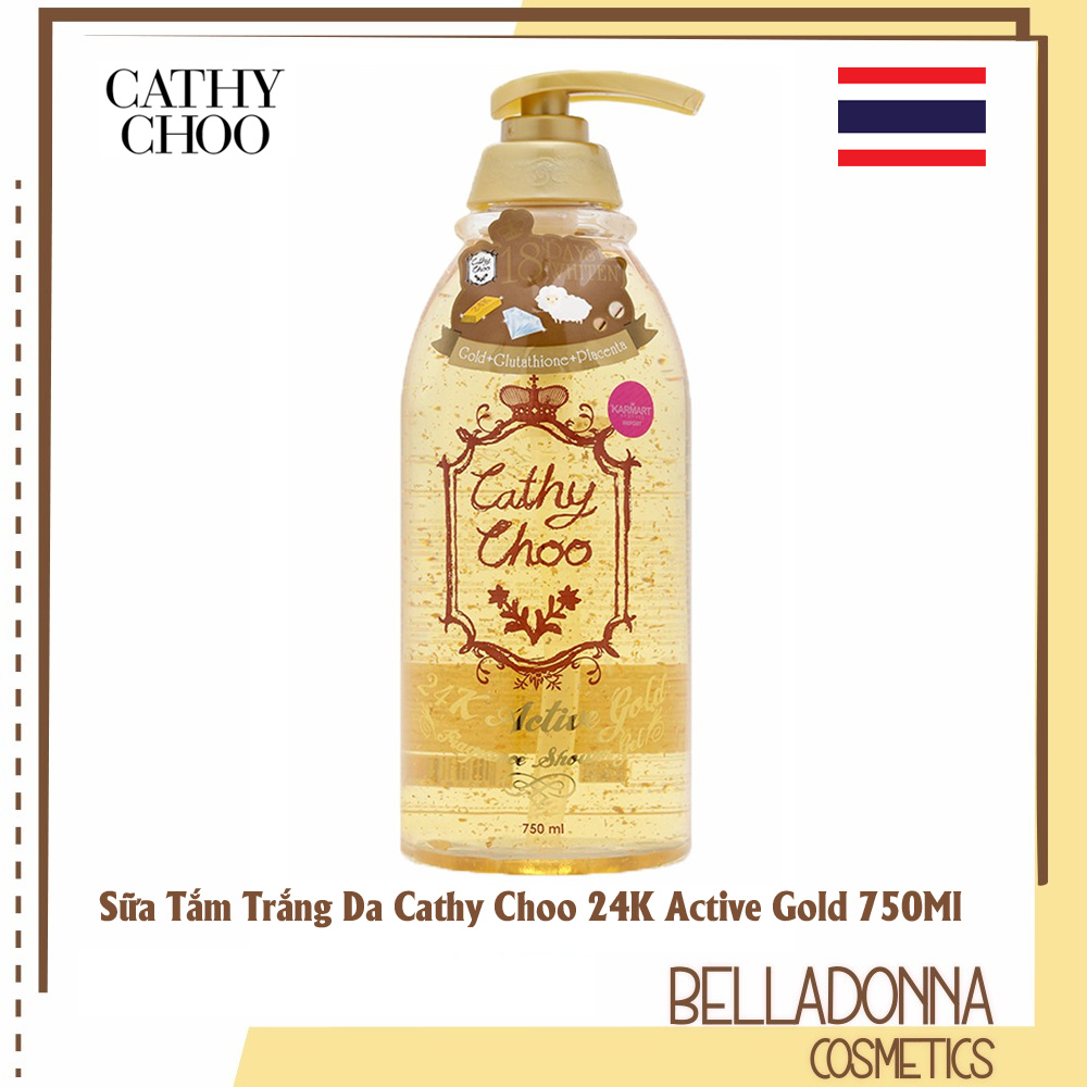 Sữa tắm trắng da Cathy Choo 24k Active Gold 750ml