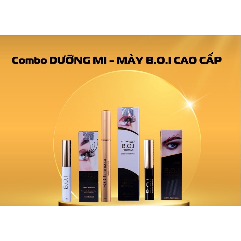 Combo dưỡng mi mày B.O.I cao cấp
