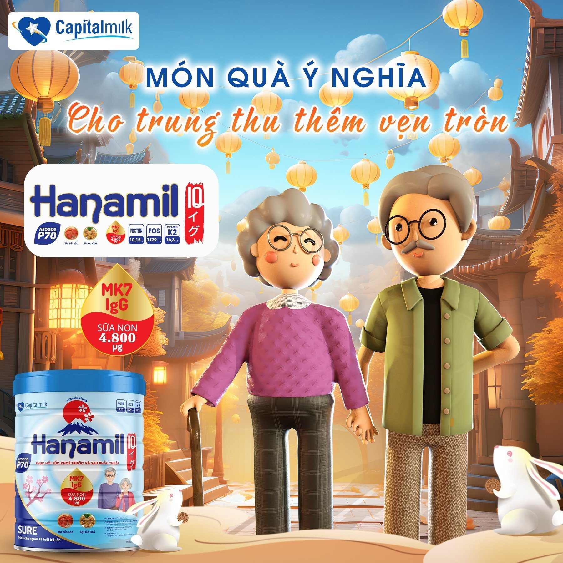 SỮA DINH DƯỠNG HANAMIL SURE - ĐỘT PHÁ CHĂM SÓC SỨC KHỎE