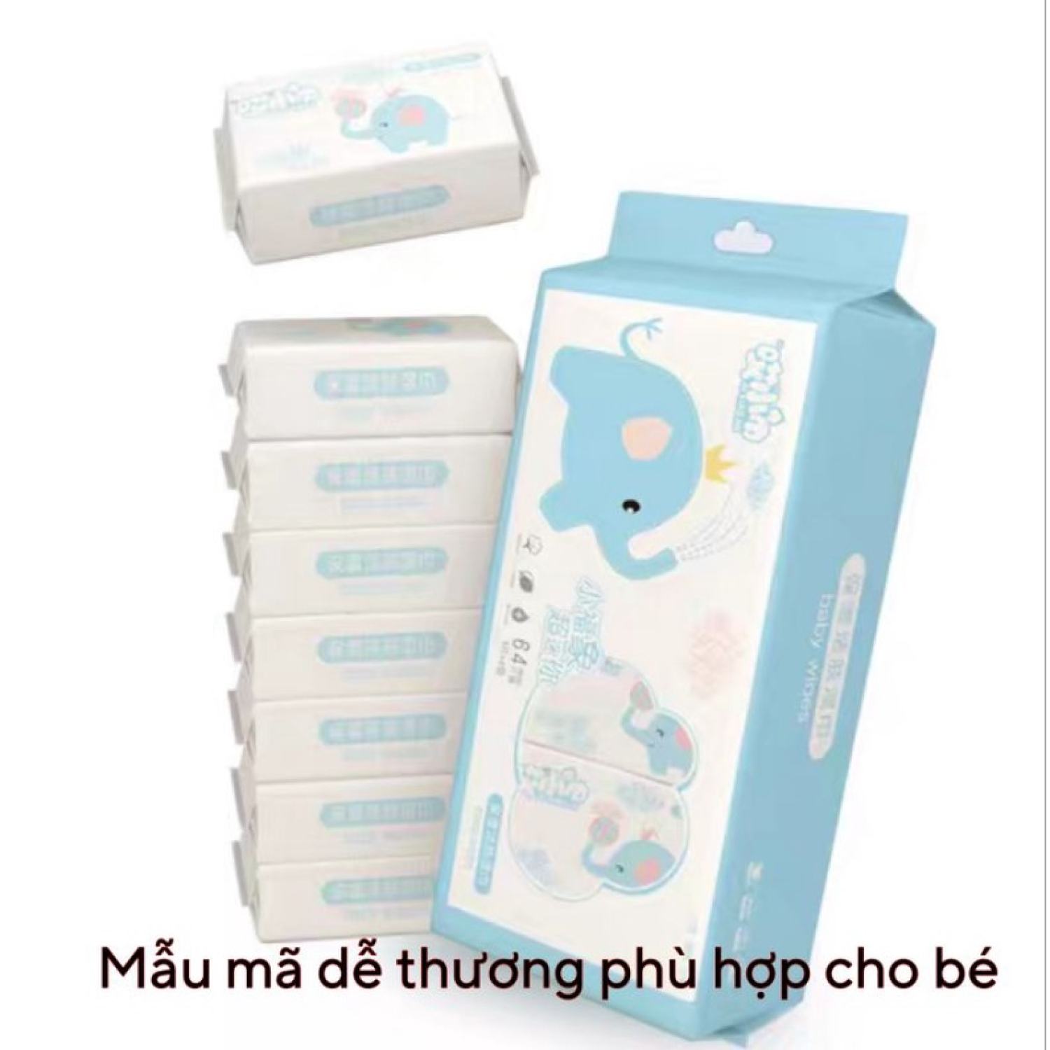 [HCM][CÓ VIDEO] Set 8 Cái Khăn Giấy Ướt Mini Bỏ Túi 8 Gói/Túi 【set 8 khăn ướt mini】