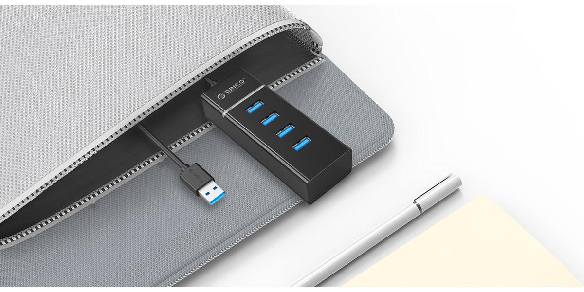 Hub USB 3.0 Orico 4 Cổng W6PH4 - Hàng Chính Hãng