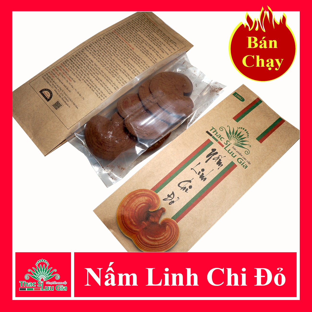 Nấm linh chi đỏ nguyên tai