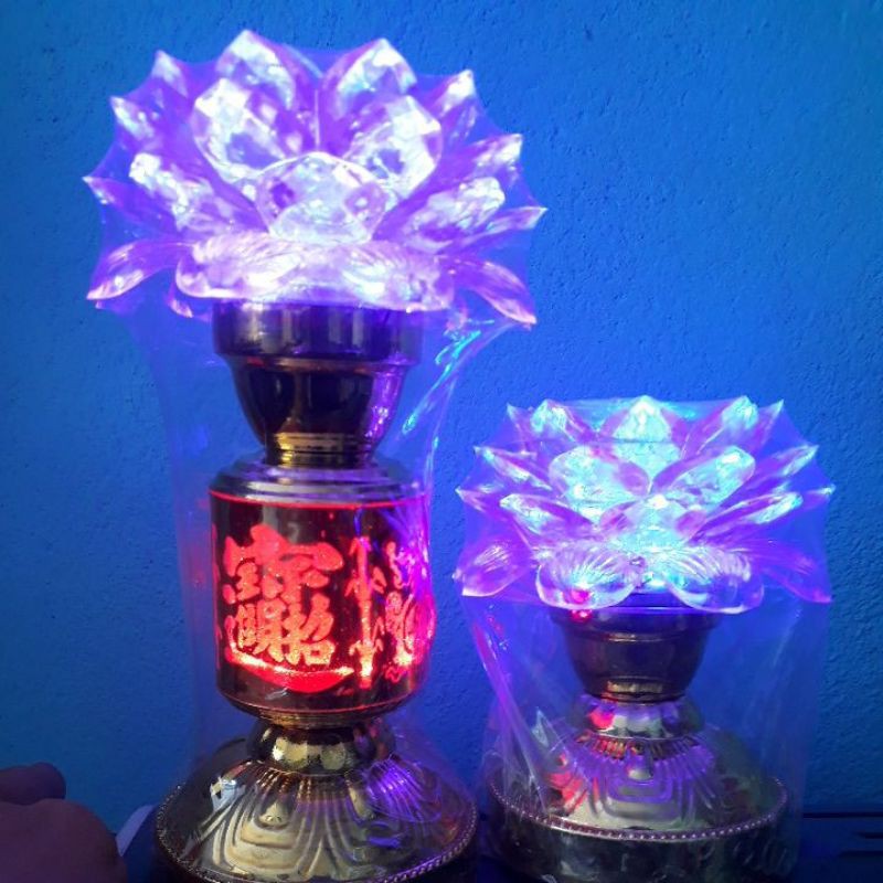 Đèn thờ hoa sen đổi nhiều màu siêu đẹp siêu đẹp