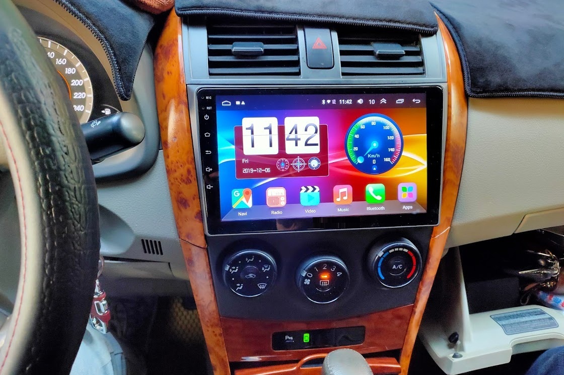 Mặt dưỡng màn hình android cho xe TOYOTA ALTIS 2008-2013