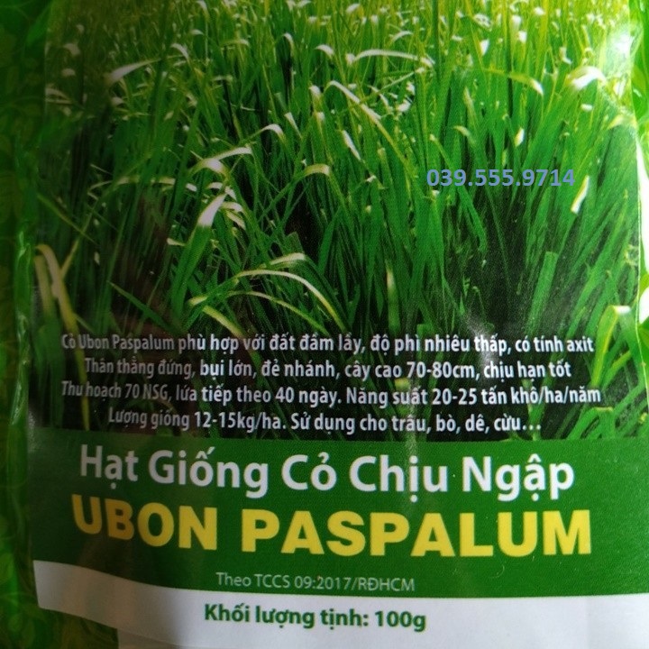 Hạt Cỏ Chăn Nuôi Chịu Ngập Upon Paspalum 200gam