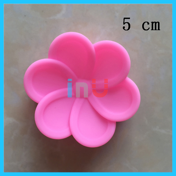 [HCM]HCM - Combo 5 khuôn silicon cupcake hoa sứ 5cm