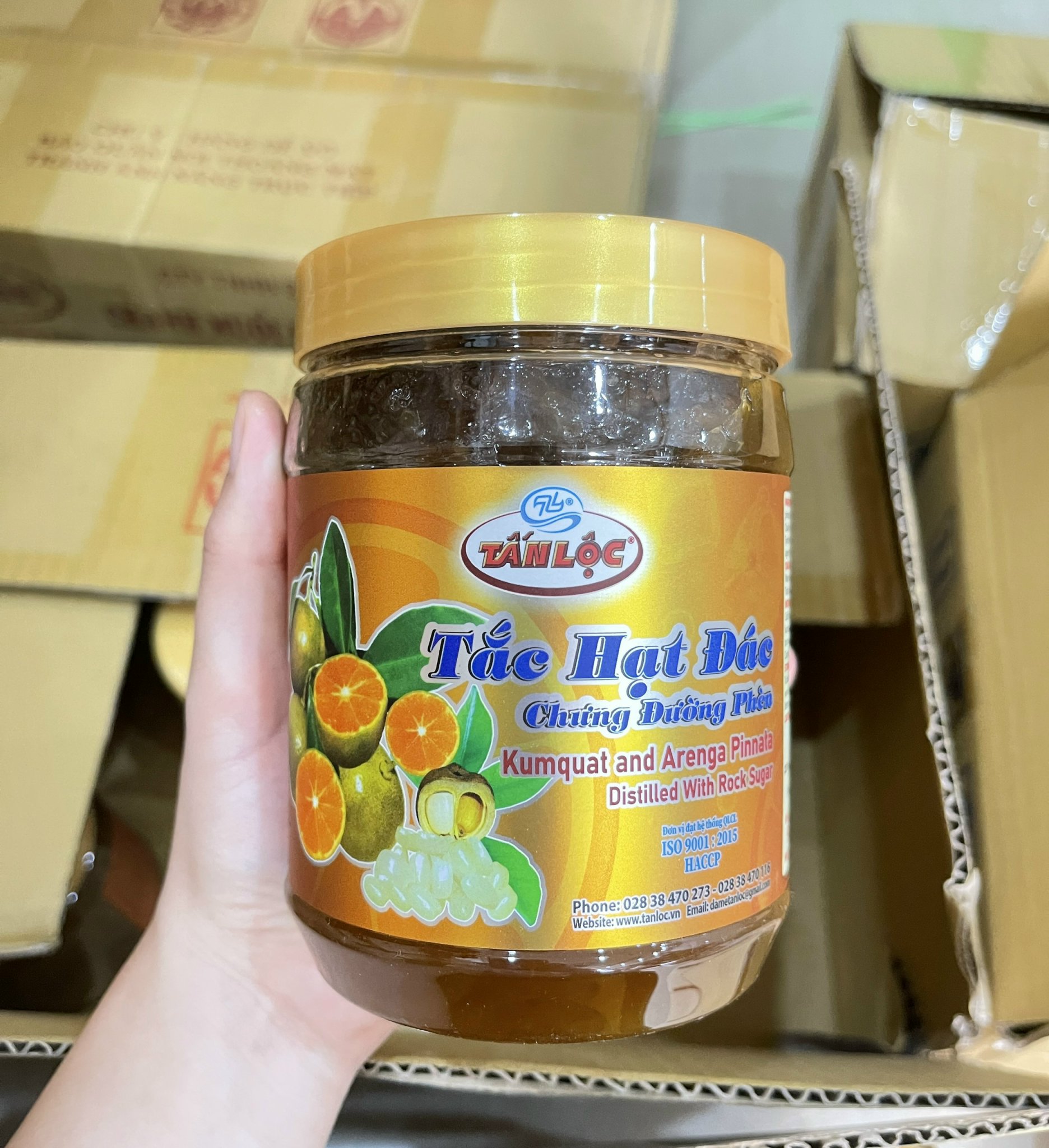 Tắc Hạt Đác Chưng Đường Phèn - thương hiệu TẤN LỘC