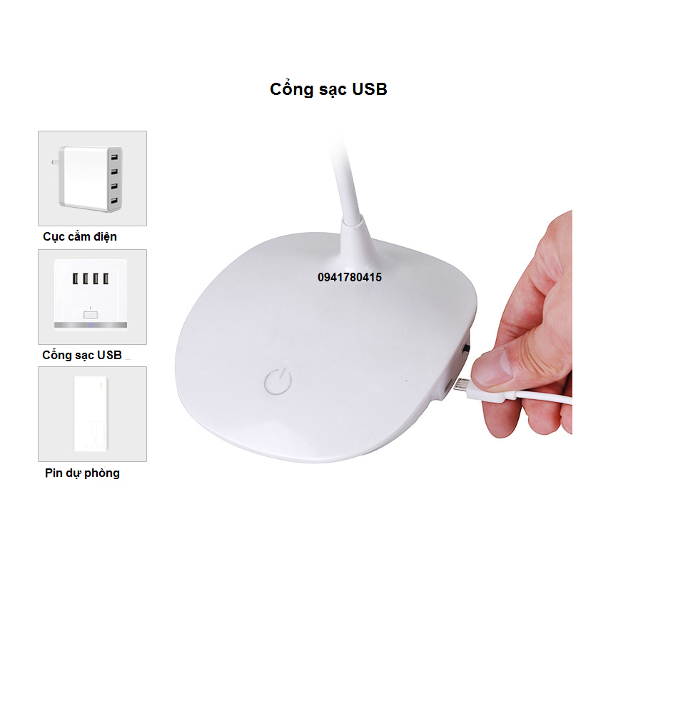 [HCM]Đèn led bóng tròn chống cận cổng USB