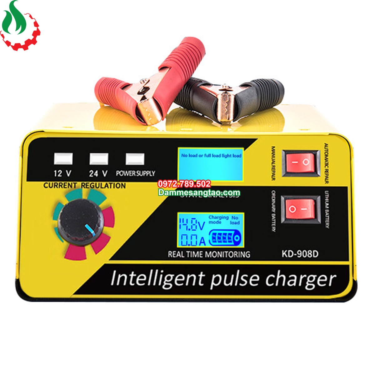 Sạc acquy 12v 24v tự động 4ah - 400ah 260w