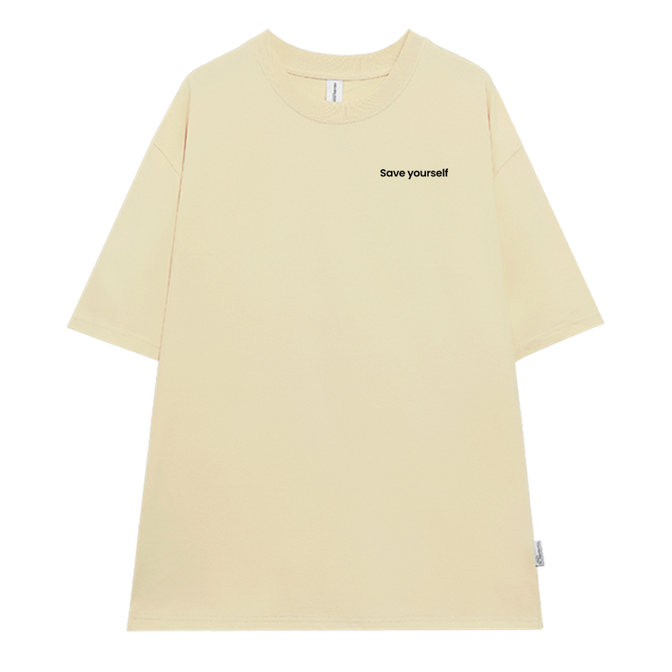 Áo thun nữ form rộng ATD240 Miucho cotton cổ tròn in basic