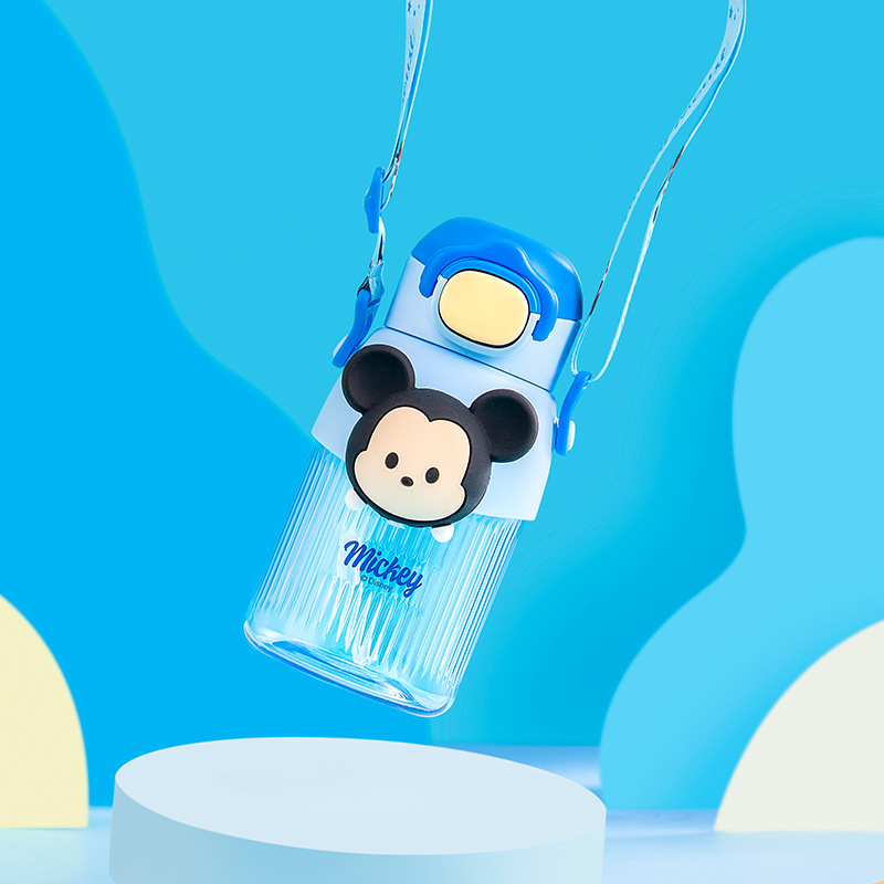 Bình nước disney kèm ống hút mẫu mới nhất 2022 - bình nước chính hãng kháng khuẩn