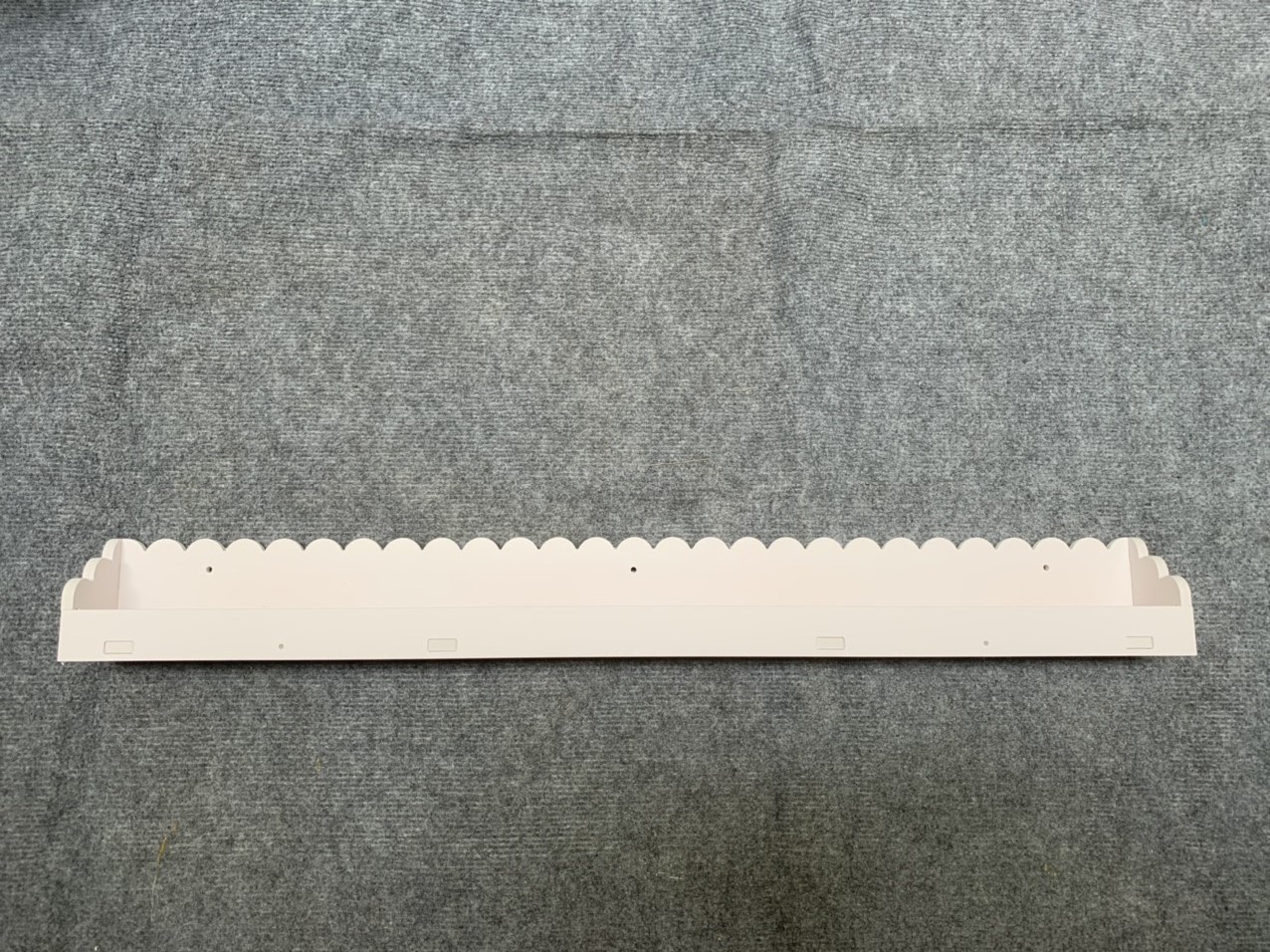 [HCM]Kệ Nail để sơn - Kệ sơn móng tay treo tường Gỗ Nhựa chống ẩm bộ 3 thanh ngang 80cm (Trắng)