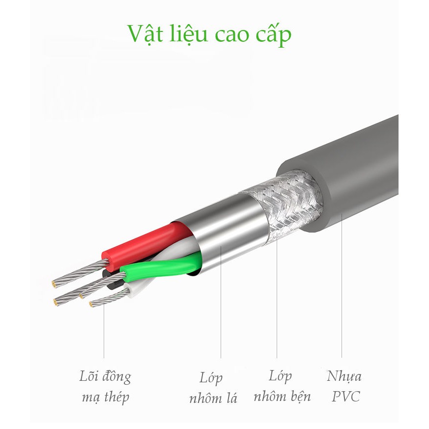 Cáp USB sang Com RS232 cổng âm Ugreen 20201 dài 1,5m
