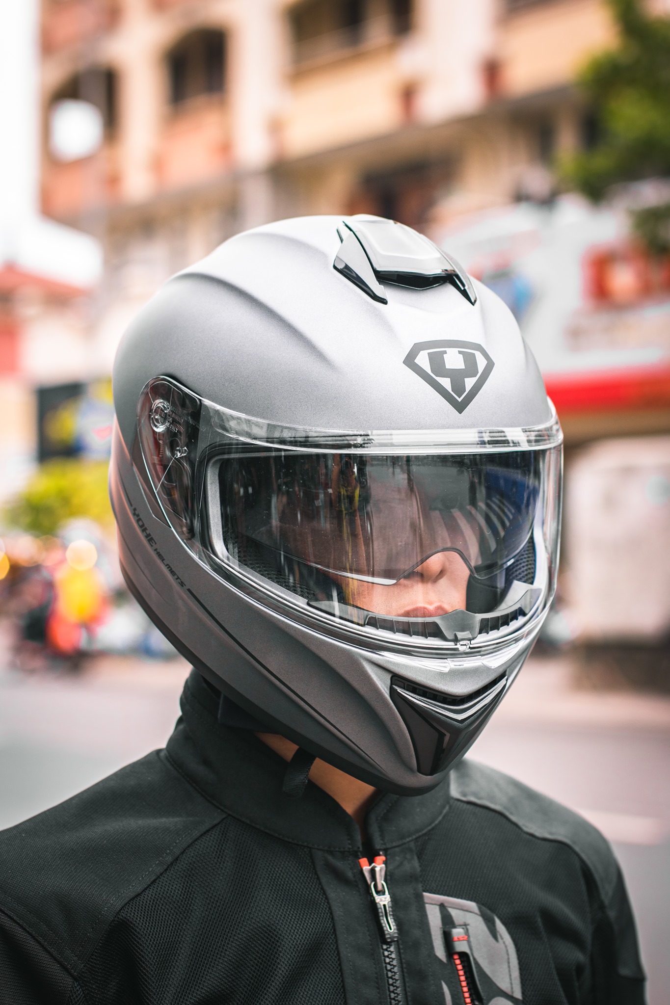 [CHÍNH HÃNG] MŨ BẢO HIỂM FULLFACE YOHE 981 XÁM