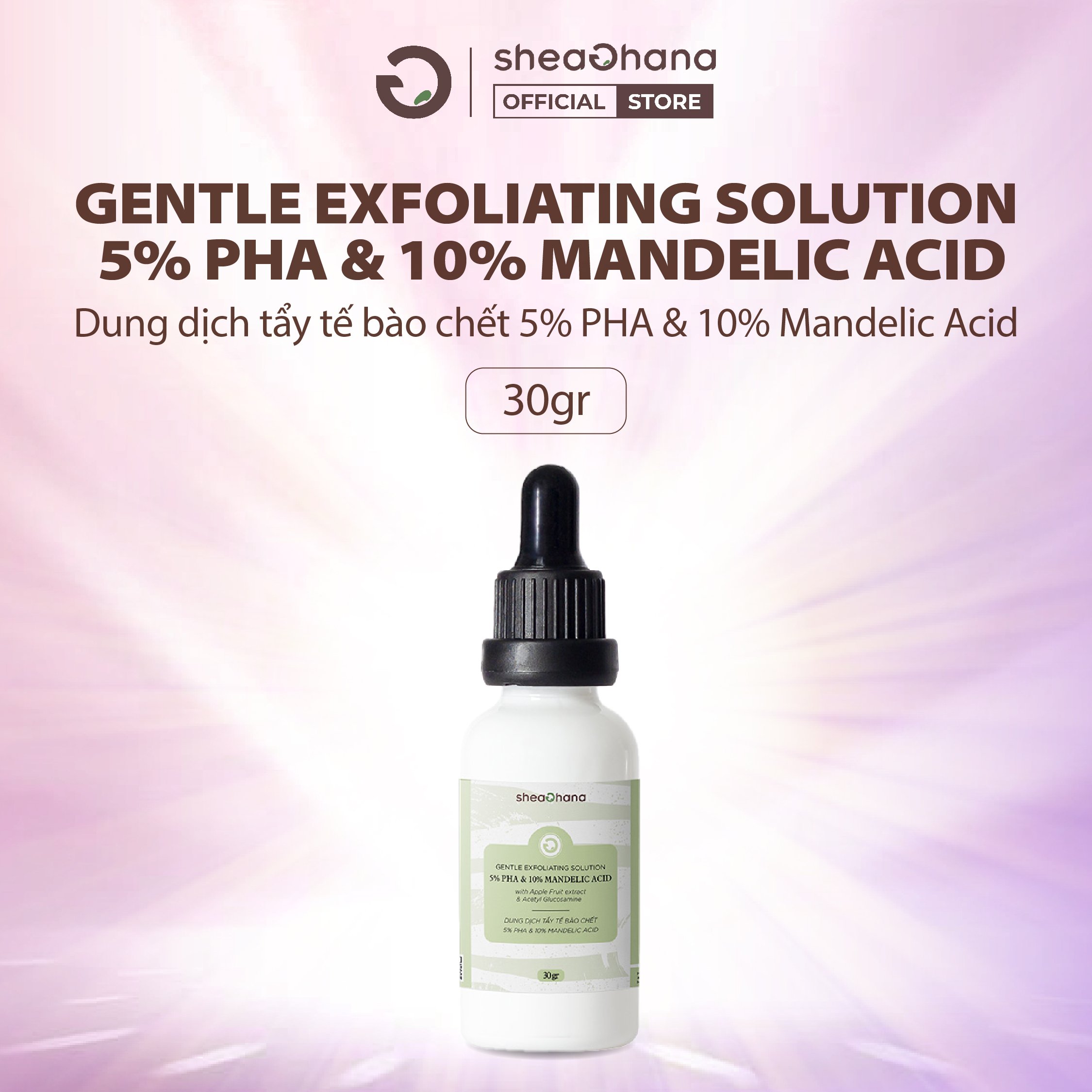Serum phục hồi da SheaGhana Renew Serum 10% PHA 30gr