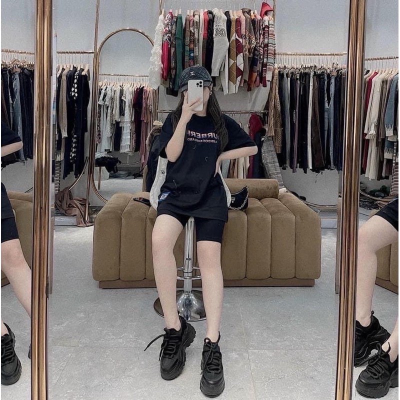 Quần legging Ngố cuộn Hồng co dãn tốt