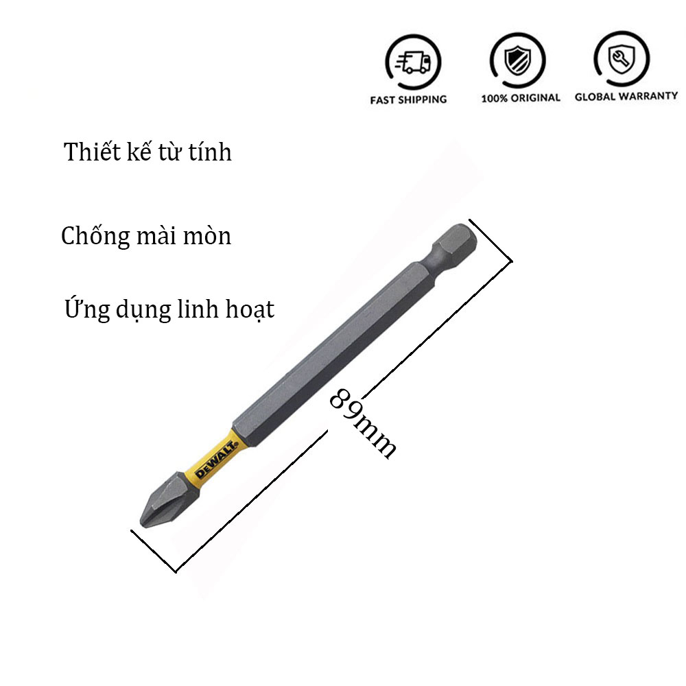 1 Chiếc Mũi Vít DeWalt Ph2 89mm- Hàng Chính Hãng