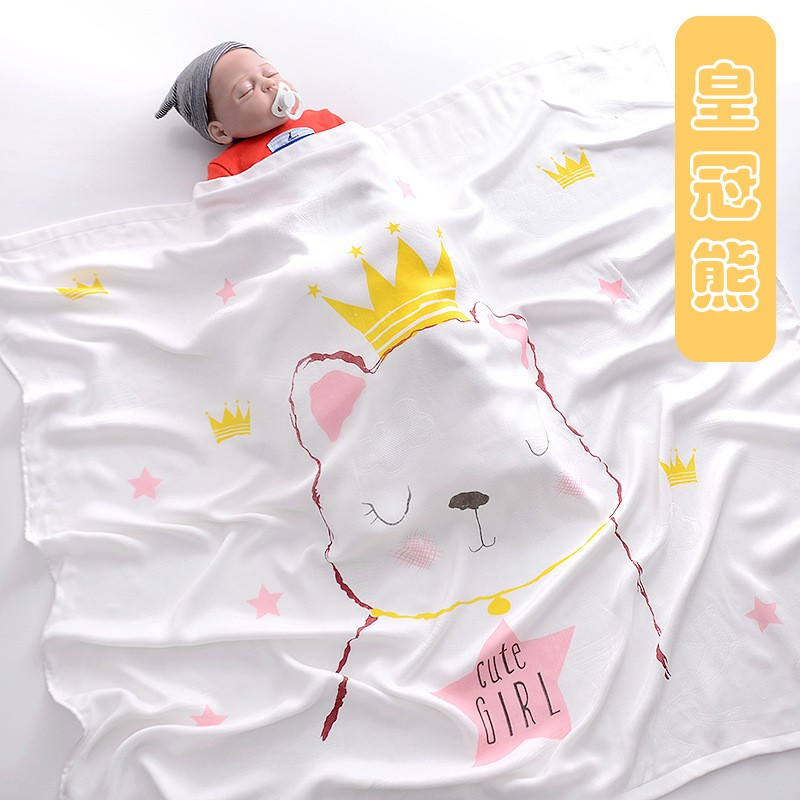 Chăn lụa aden siêu mềm mát chất cotton lụa cho bé