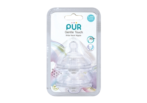 Vỉ 2 núm ti cho bình cổ rộng Pur Advanced Plus