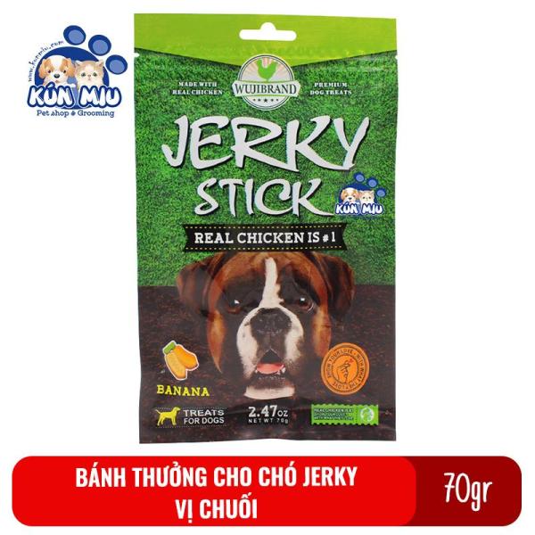 Bánh Thưởng Cho Chó Jerky 70Gr Vị Chuối