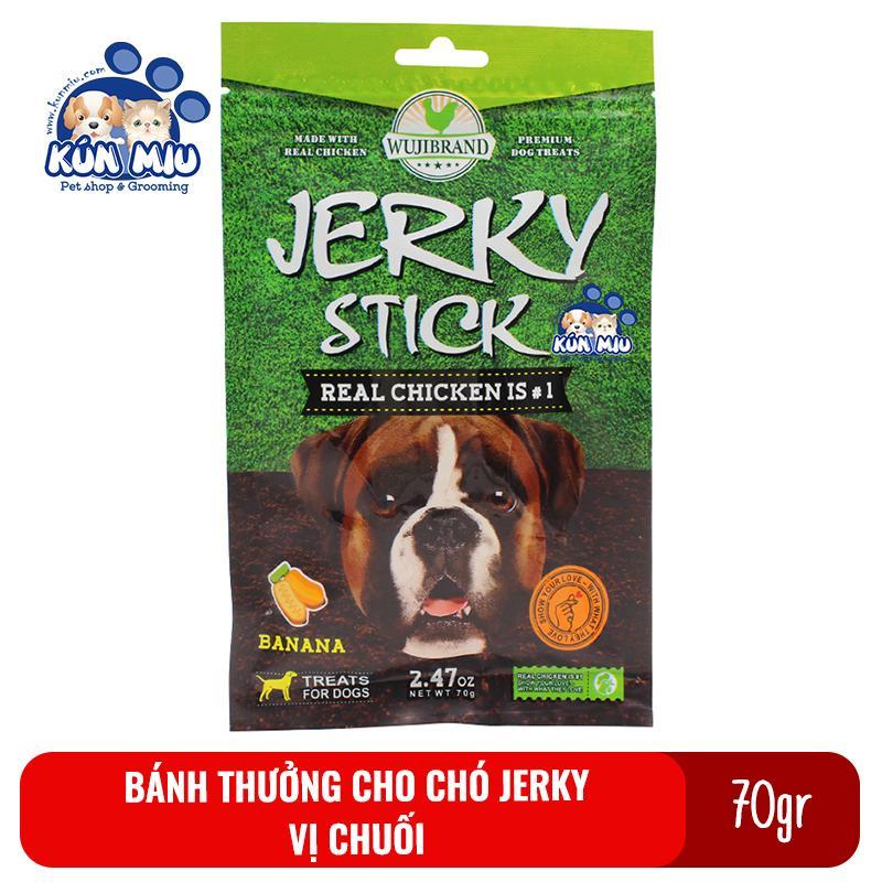 Bánh thưởng cho chó Jerky 70gr Vị chuối