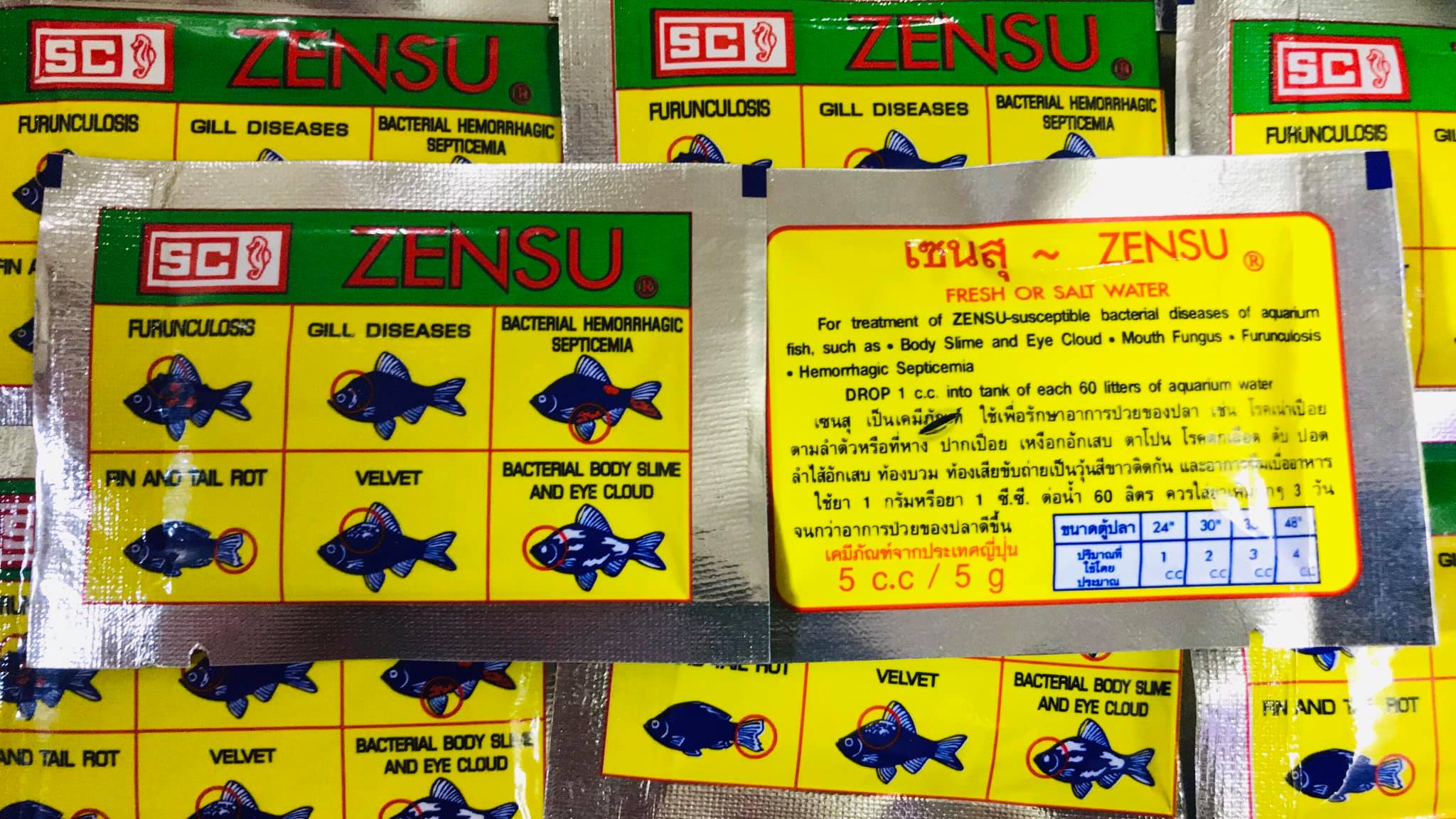 [HCM]BỘT ZENSU - DƯỠNG  CHO CÁ BETTA - Thần dược cho Betta sung khỏe 5gr