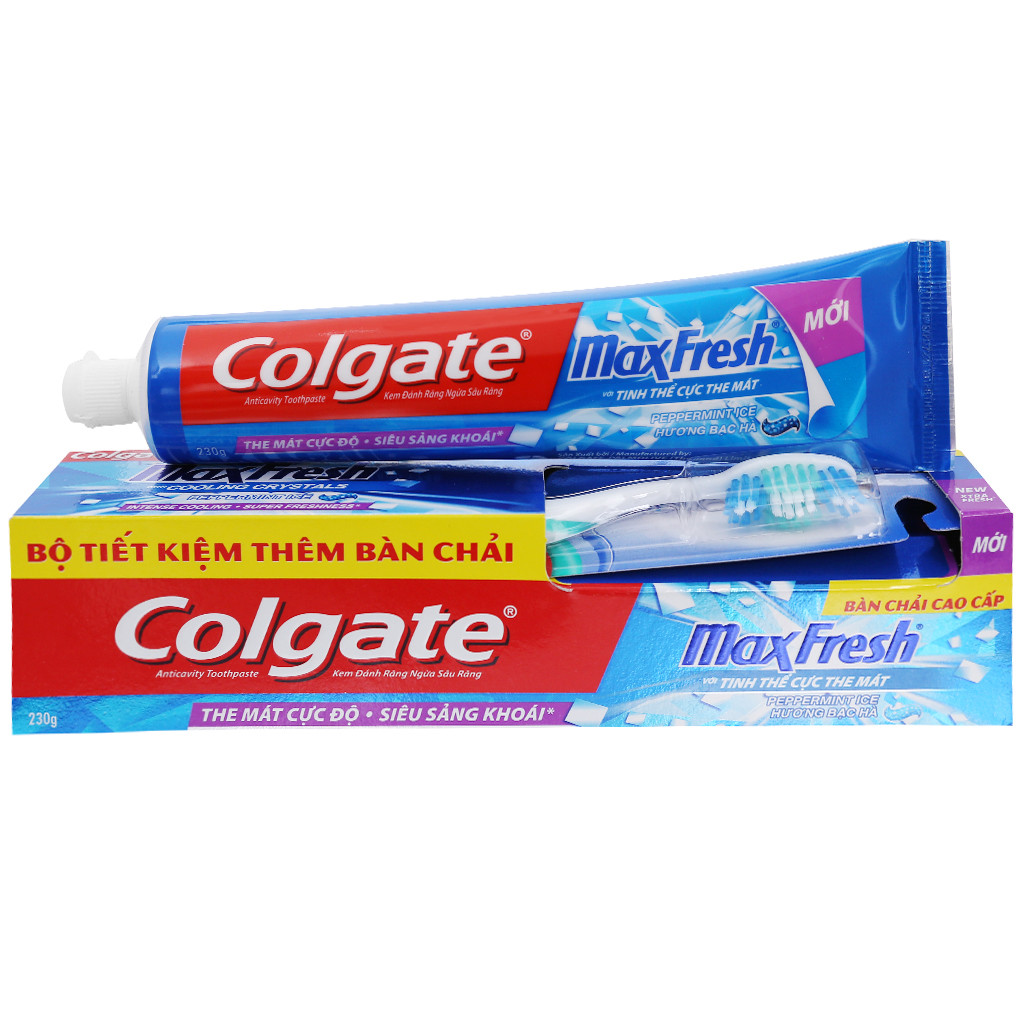 Ba kem  đánh răng Colgate Maxfresh hộp 180g