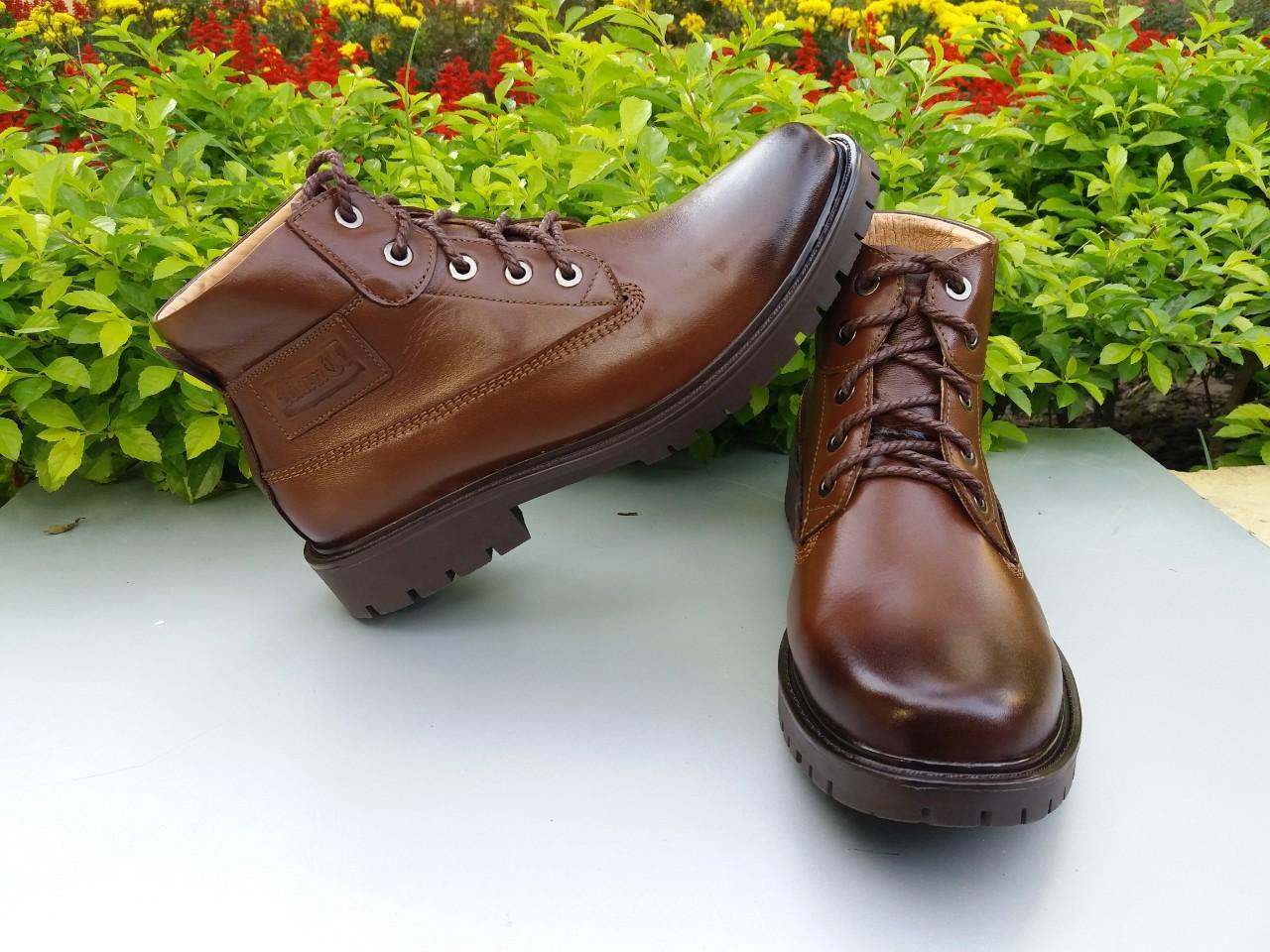 Giầy đốc (boot) cao cổ nam da bò