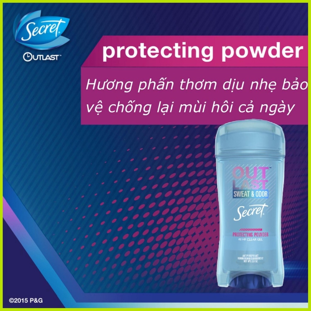 Lăn khử mùi nữ Secret Clear ɡel 73g