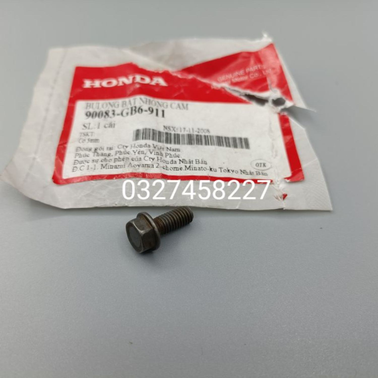 Ốc, bu lông 5mm bắt nhông dĩa cam xe dream, wave, future... zin