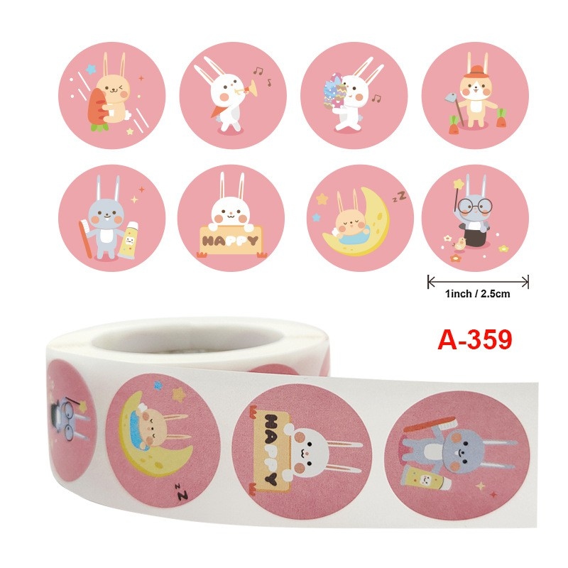 Cuộn 500 nhãn dán 25mm Thank you sticker (BST 3)