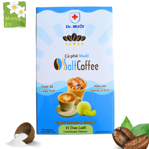 Cà phê muối Salt Coffee Dr. Muối (hộp 9 gói) cà phê hòa tan 4in1