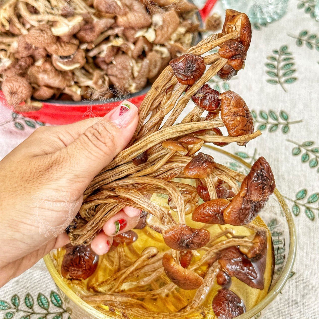 Nấm Chè Sấy Khô (Nấm Trà Tân Khô) - Túi 100gr